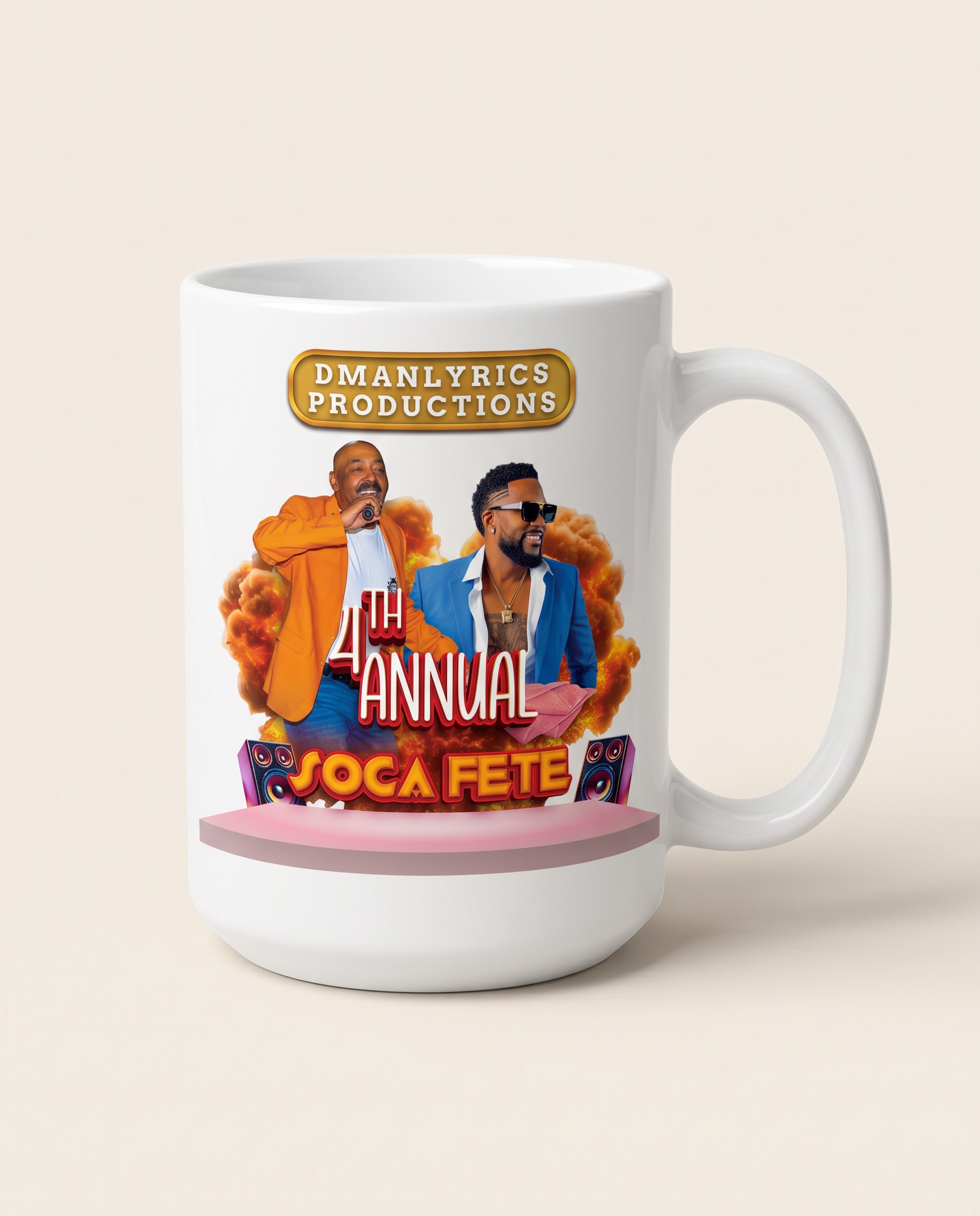 Soca Fete Mug with Annual Soca Fete artwork